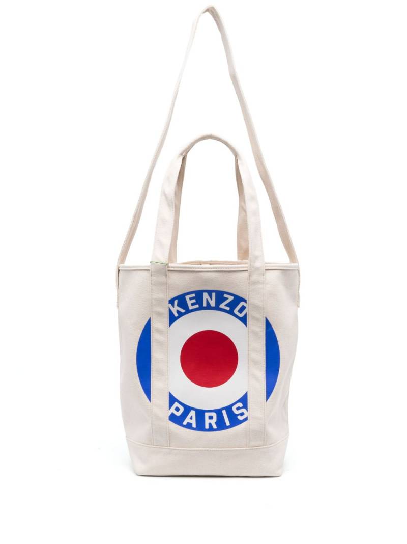 Kenzo large Kenzo Target tote bag - Neutrals von Kenzo