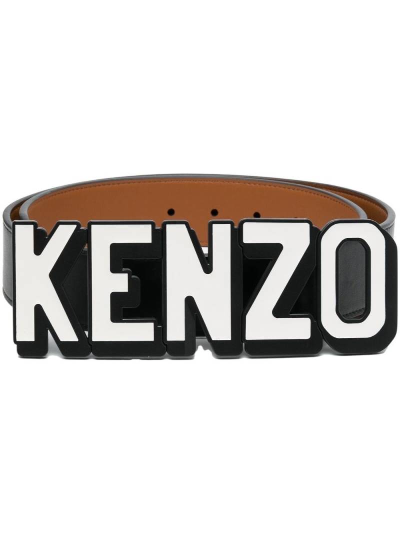 Kenzo logo-buckle adjustable belt - Black von Kenzo