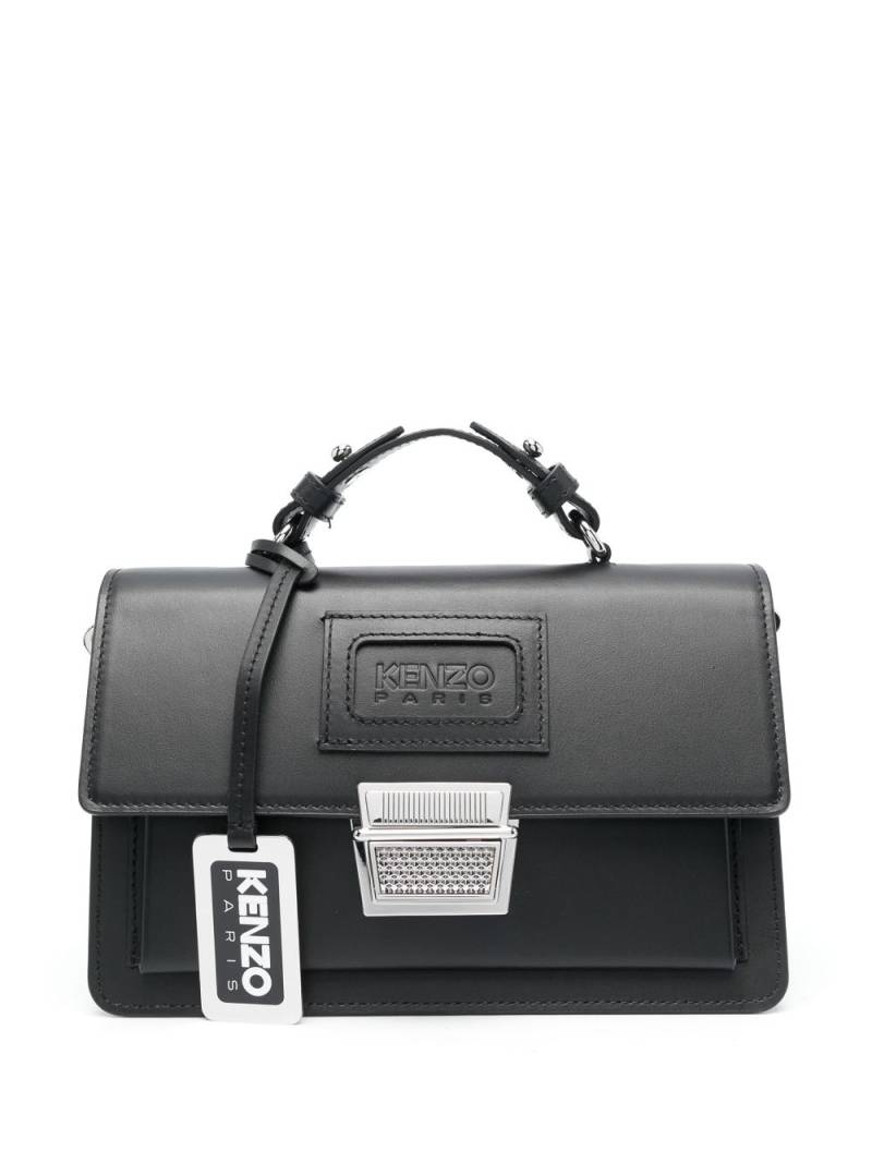 Kenzo logo-debossed leather tote bag - Black von Kenzo