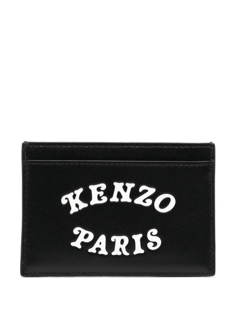 Kenzo logo-embossed card holder - Black von Kenzo