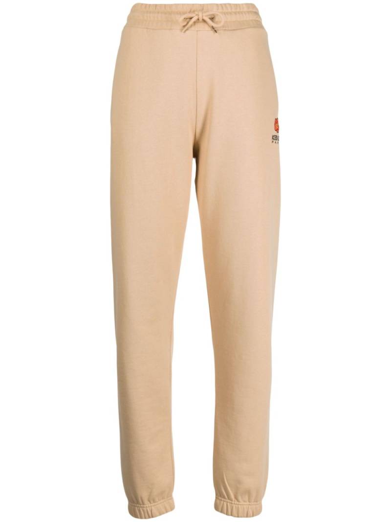 Kenzo logo-embroidered cotton track pants - Brown von Kenzo