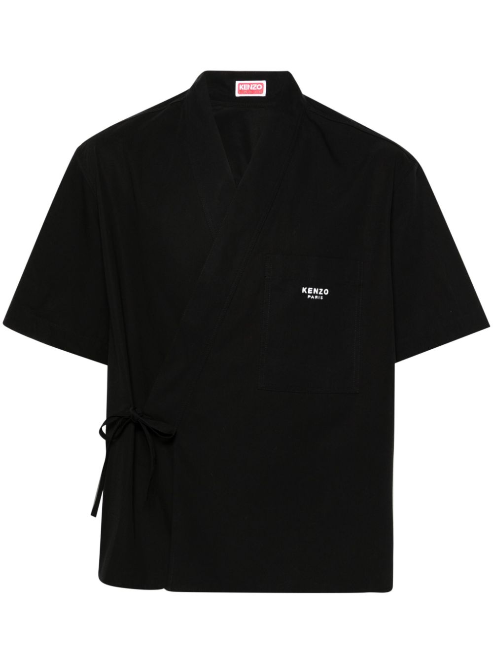 Kenzo logo-embroidered shirt - Black von Kenzo