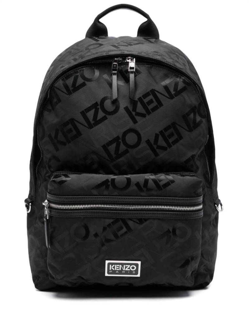 Kenzo logo-jacquard backpack - Black von Kenzo