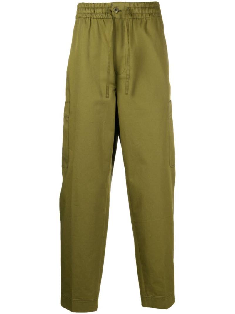 Kenzo logo-patch cargo jogging trousers - Green von Kenzo