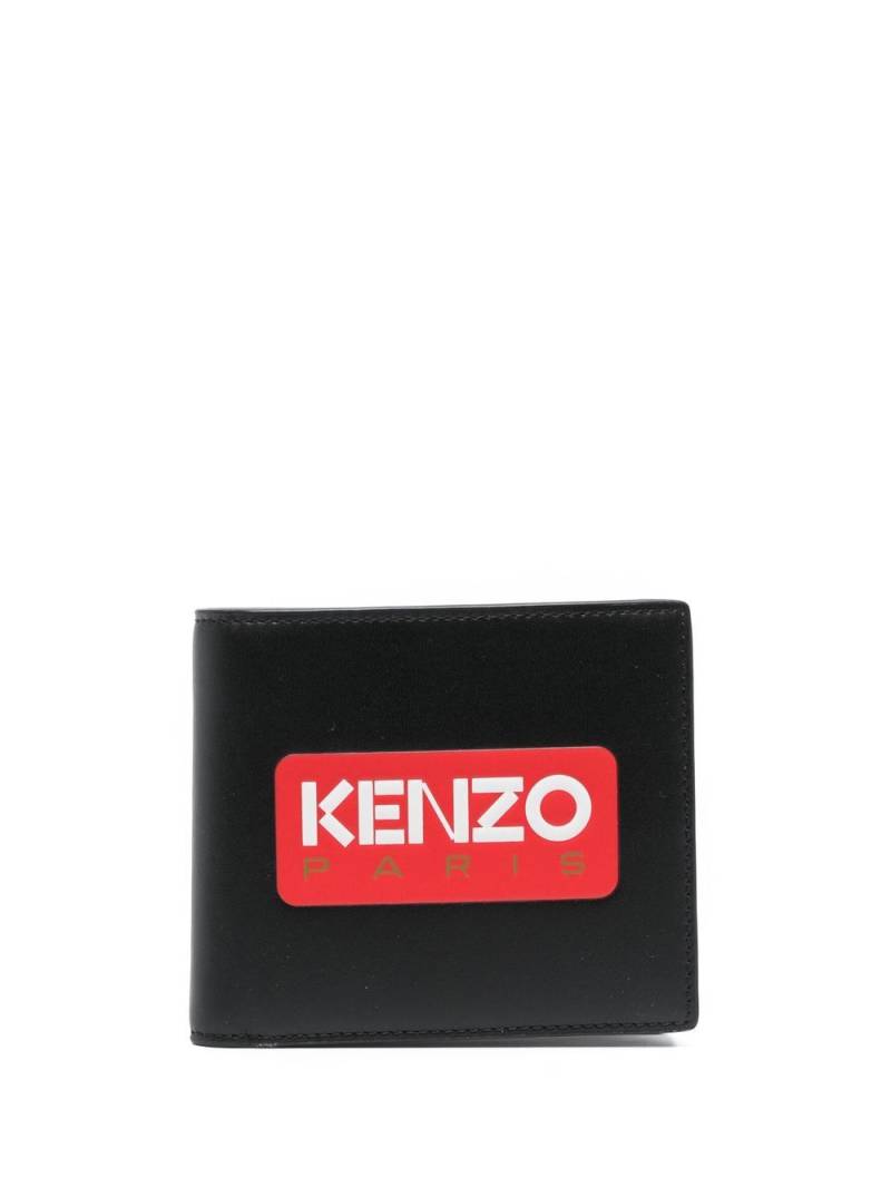 Kenzo logo-print bi-fold wallet - Black von Kenzo