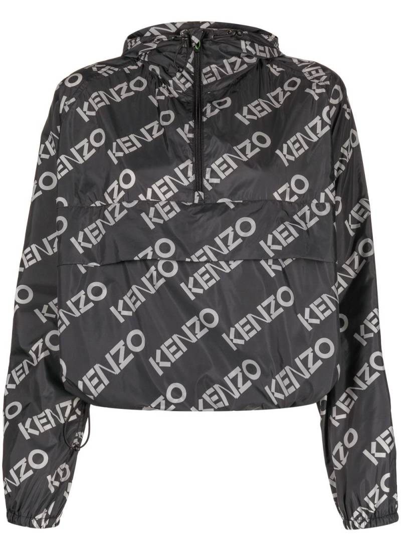 Kenzo logo-print jacket - Black von Kenzo