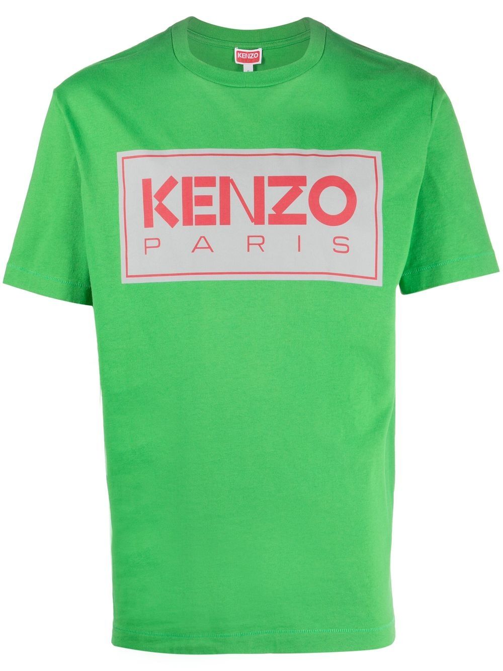 Kenzo logo-print round-neck T-shirt - Green von Kenzo