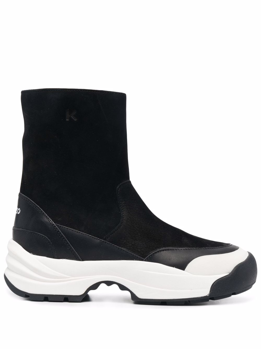 Kenzo panelled chunky boots - Black von Kenzo