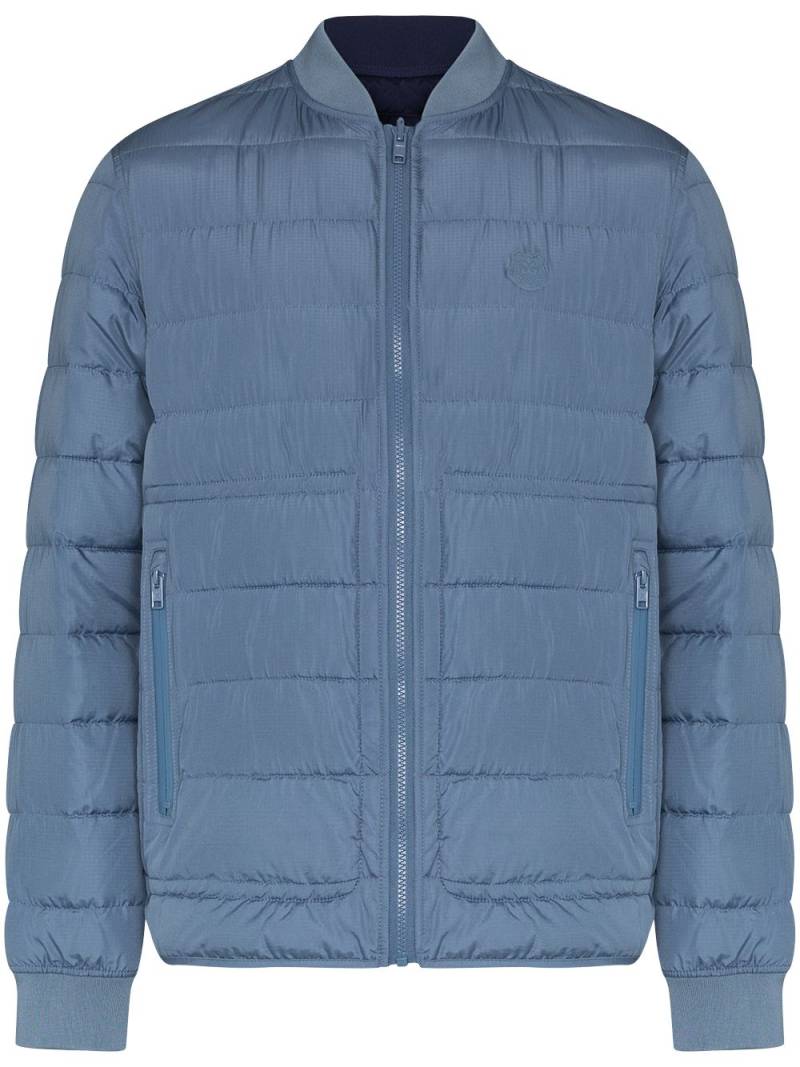 Kenzo quilted zip-front jacket - Blue von Kenzo