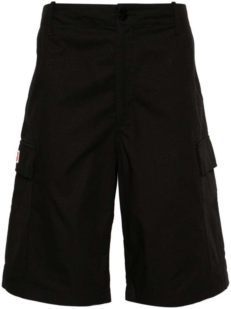 Kenzo ripstop cotton cargo shorts - Black von Kenzo