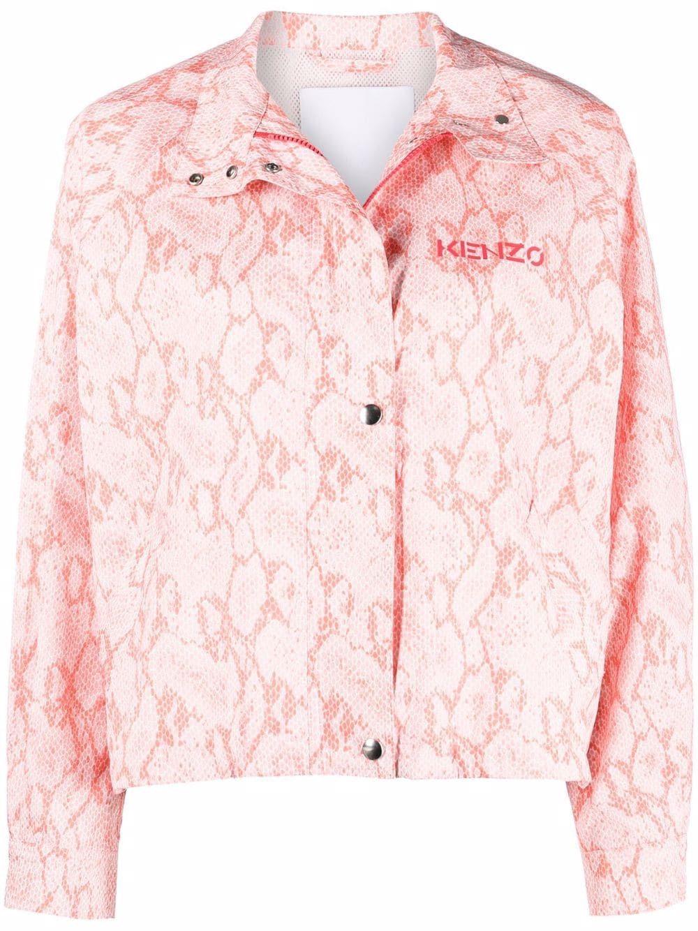 Kenzo snakeskin-print jacket - Red von Kenzo