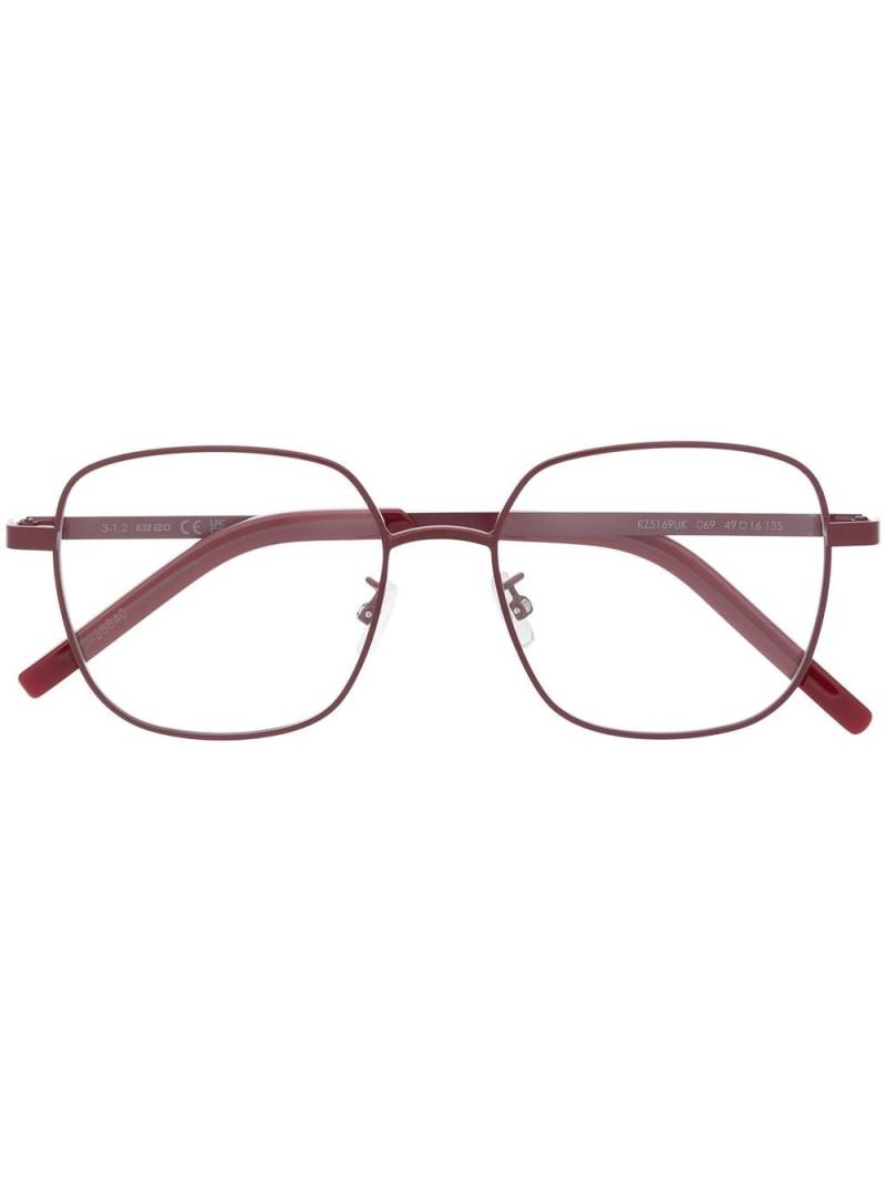 Kenzo square-frame optical glasses - Red von Kenzo