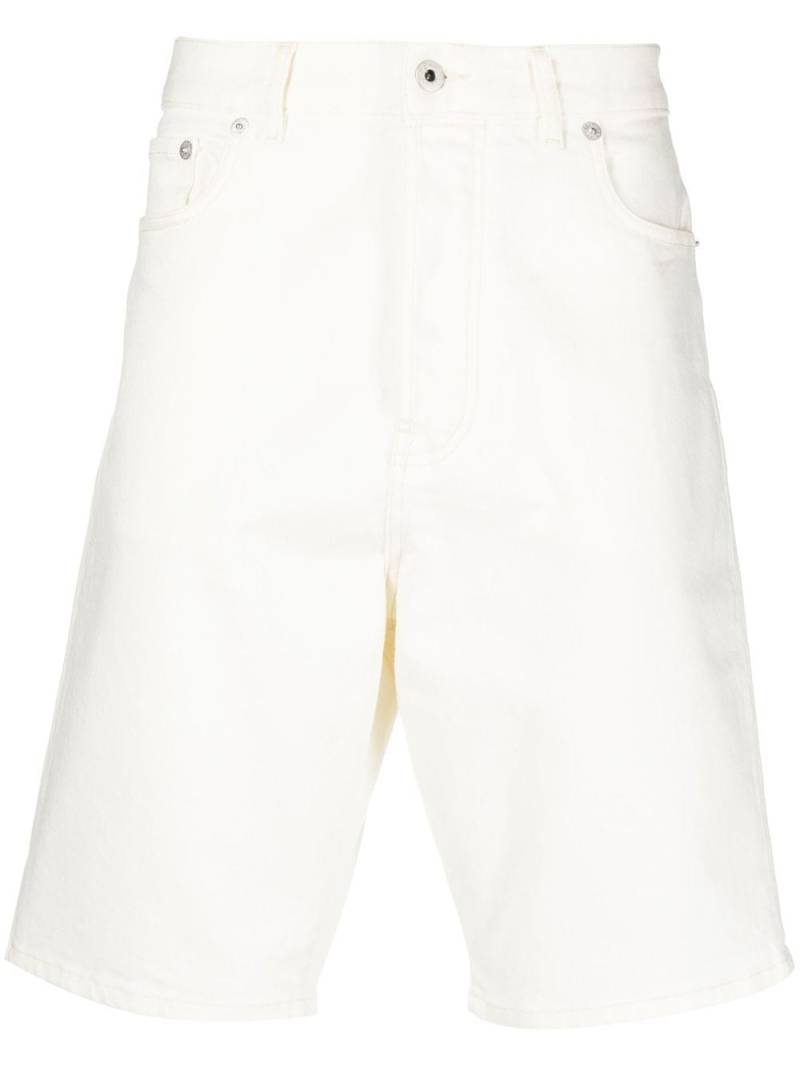 Kenzo straight-leg denim shorts - White von Kenzo