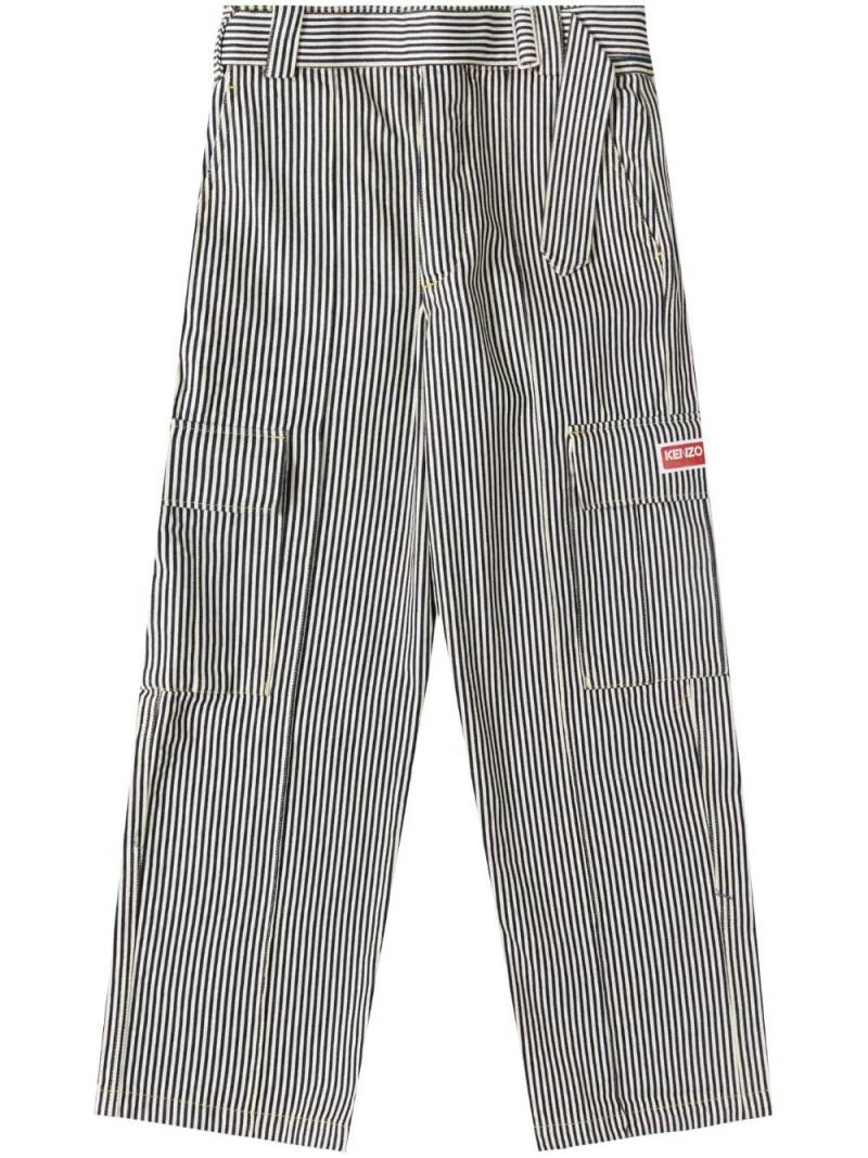 Kenzo striped "Blue" straight trousers von Kenzo