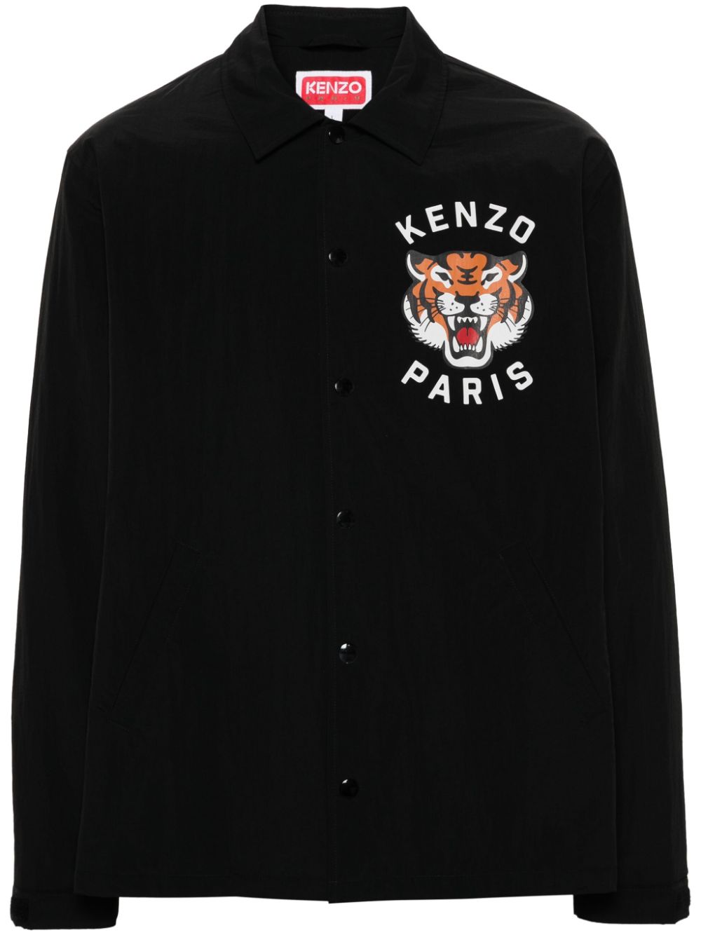 Kenzo tiger-print water-repellent jacket - Black von Kenzo