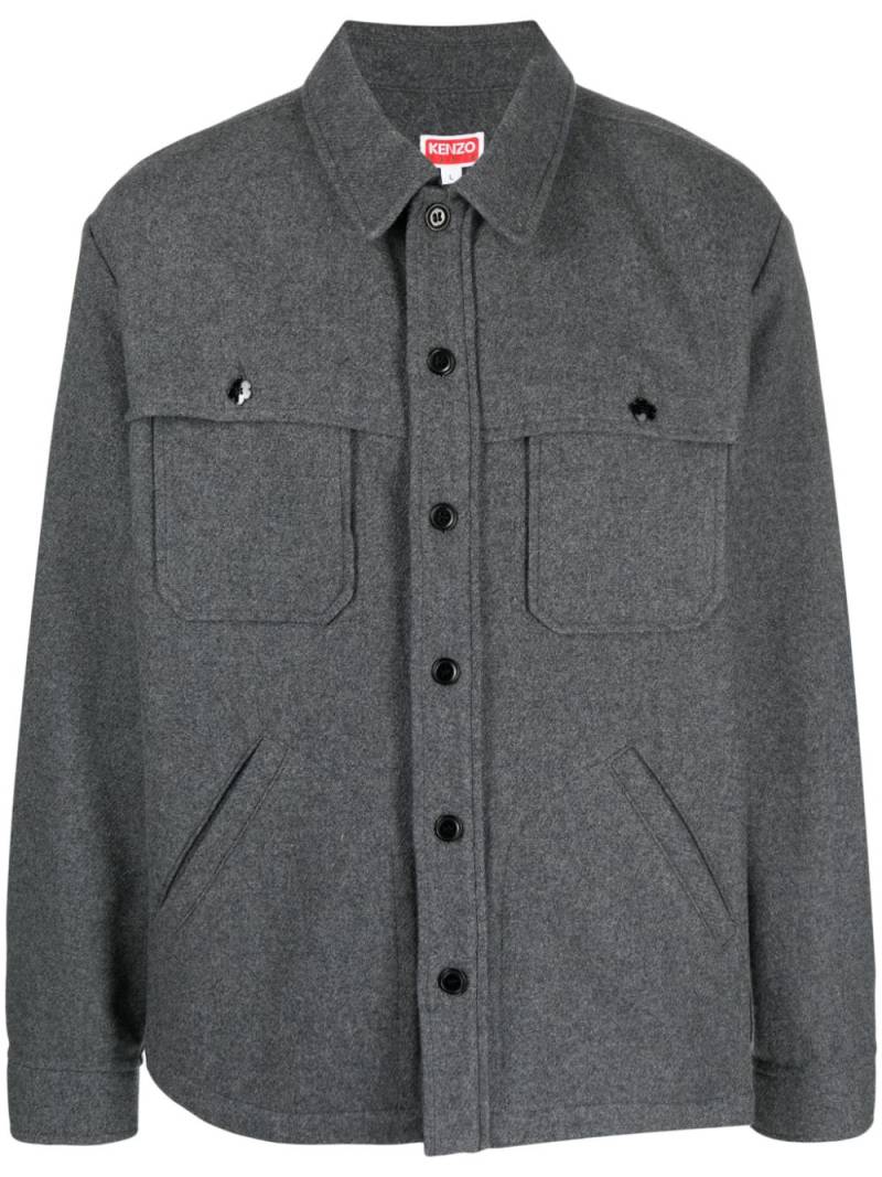 Kenzo two-pocket shirt jacket - Grey von Kenzo