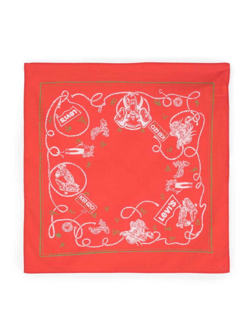 Kenzo x Levi's® cotton bandana - Red von Kenzo