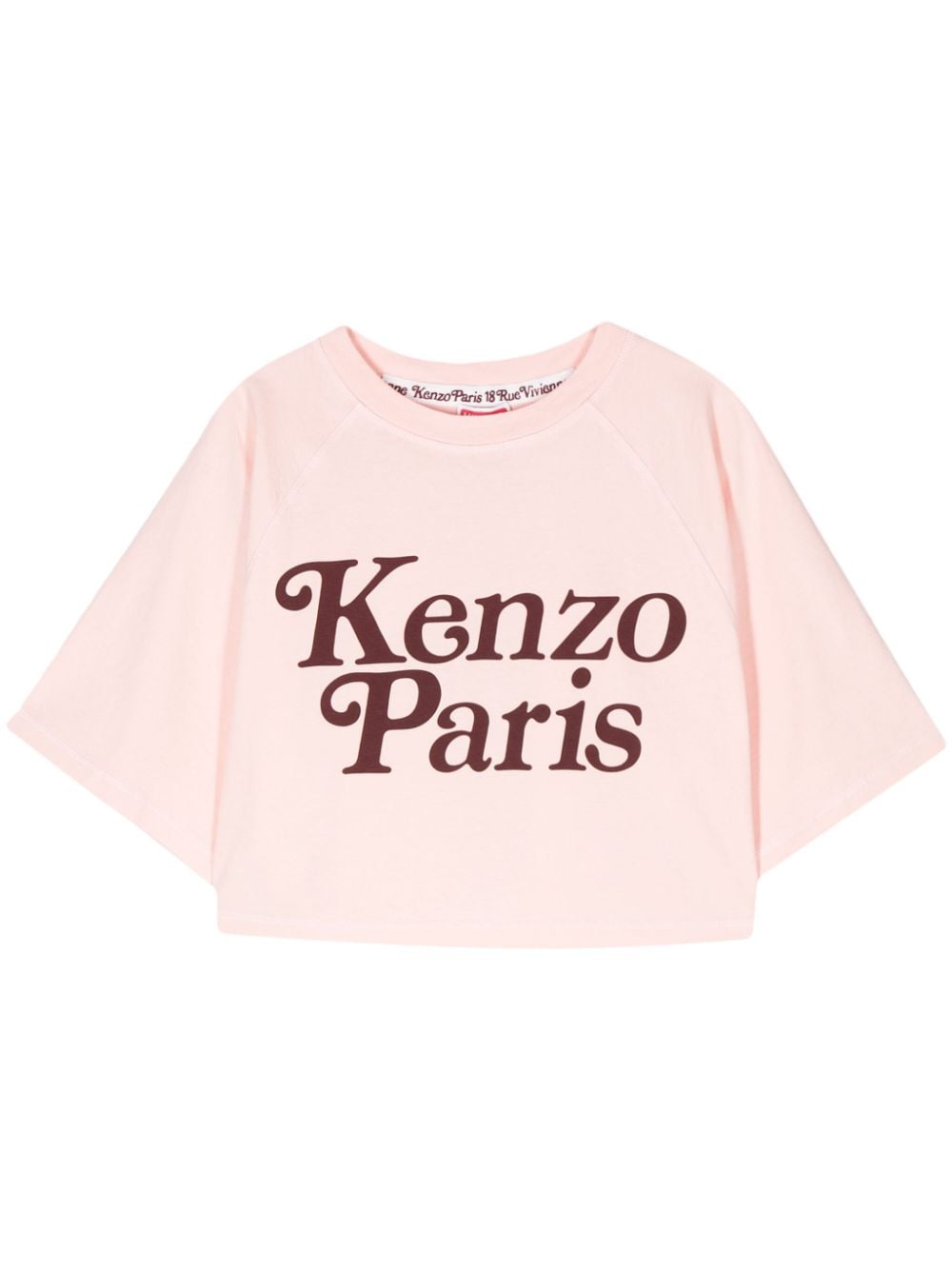 Kenzo x Verdy logo-print cropped T-shirt - Pink von Kenzo