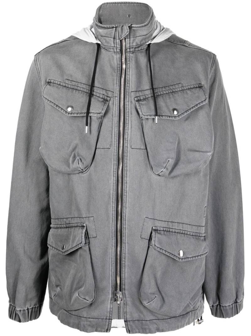 Kenzo zip-up hooded jacket - Grey von Kenzo