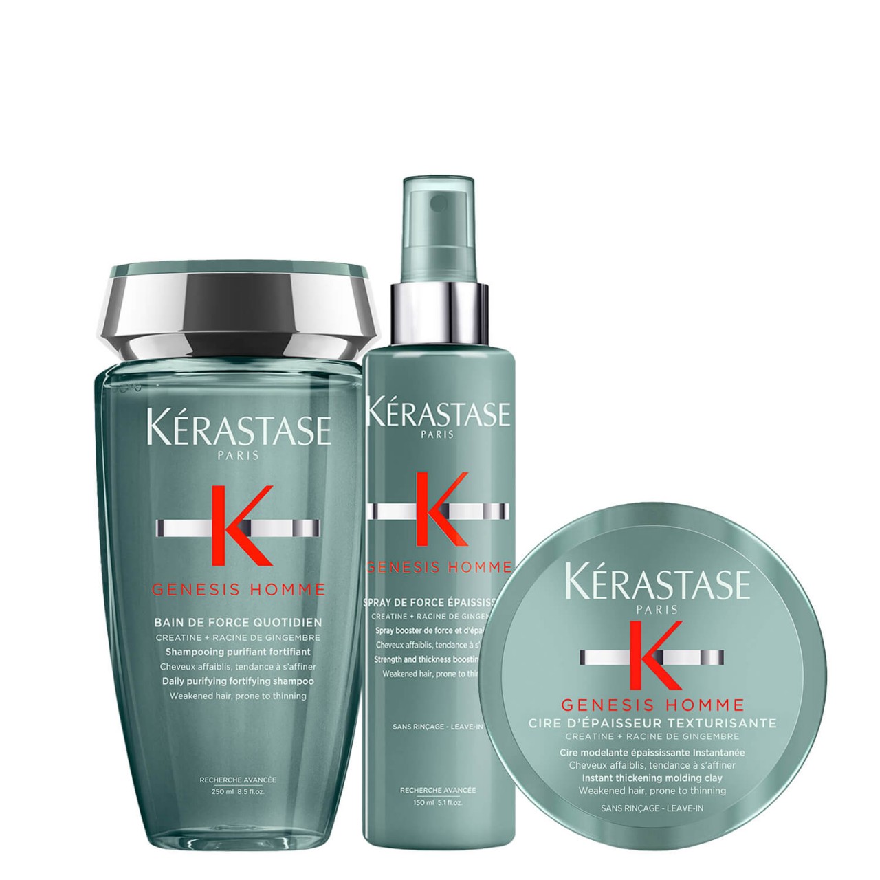 Genesis Homme - Medium Hair-Fall Trio von Kérastase