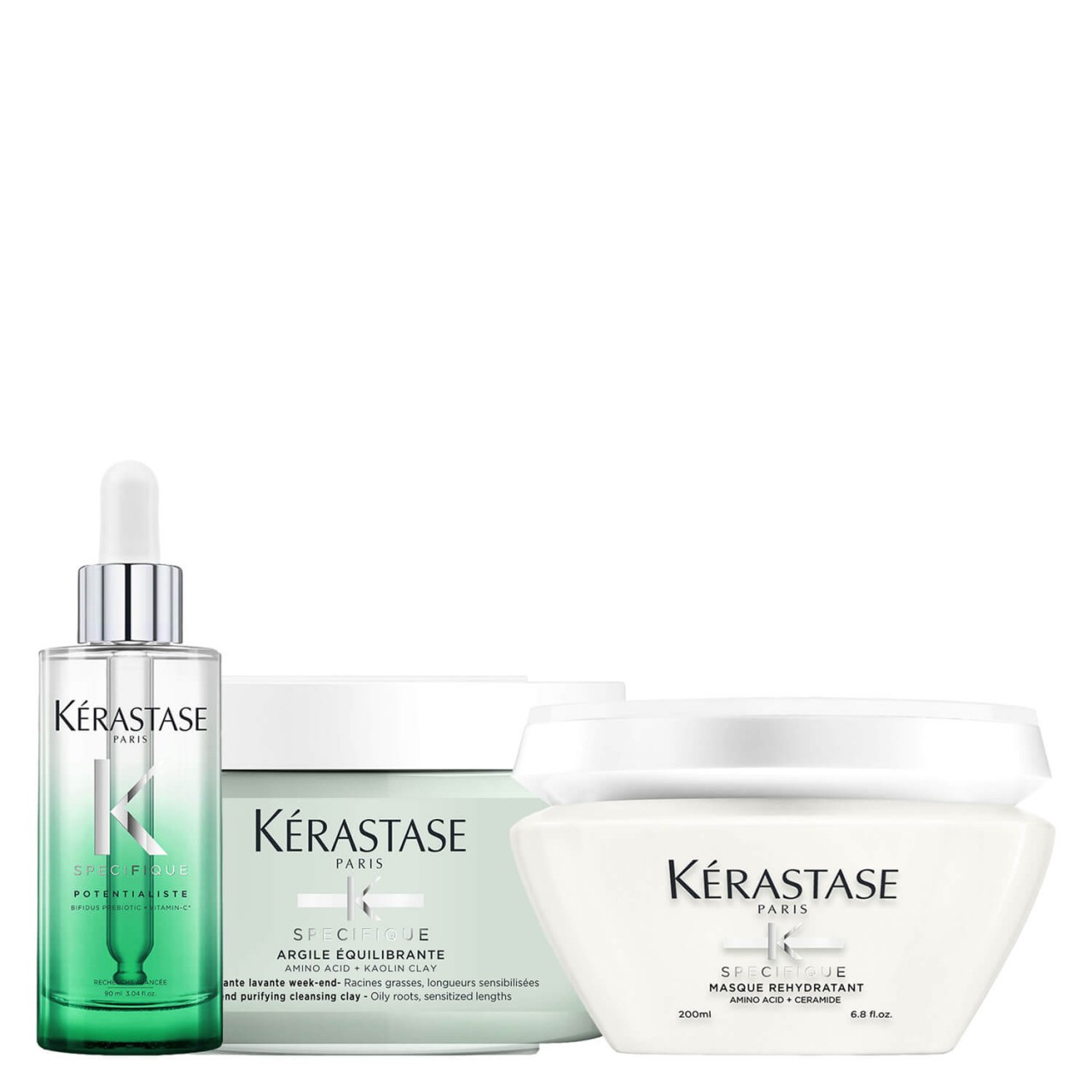 Spécifique - Argile Équilibrante + Masque Rehydratant + Potentialiste Serum von Kérastase