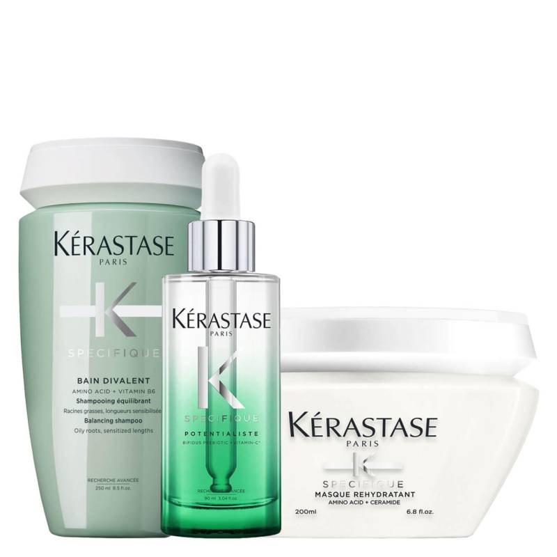 Spécifique - Bain Divalent + Masque Rehydratant + Potentialiste Serum von Kérastase