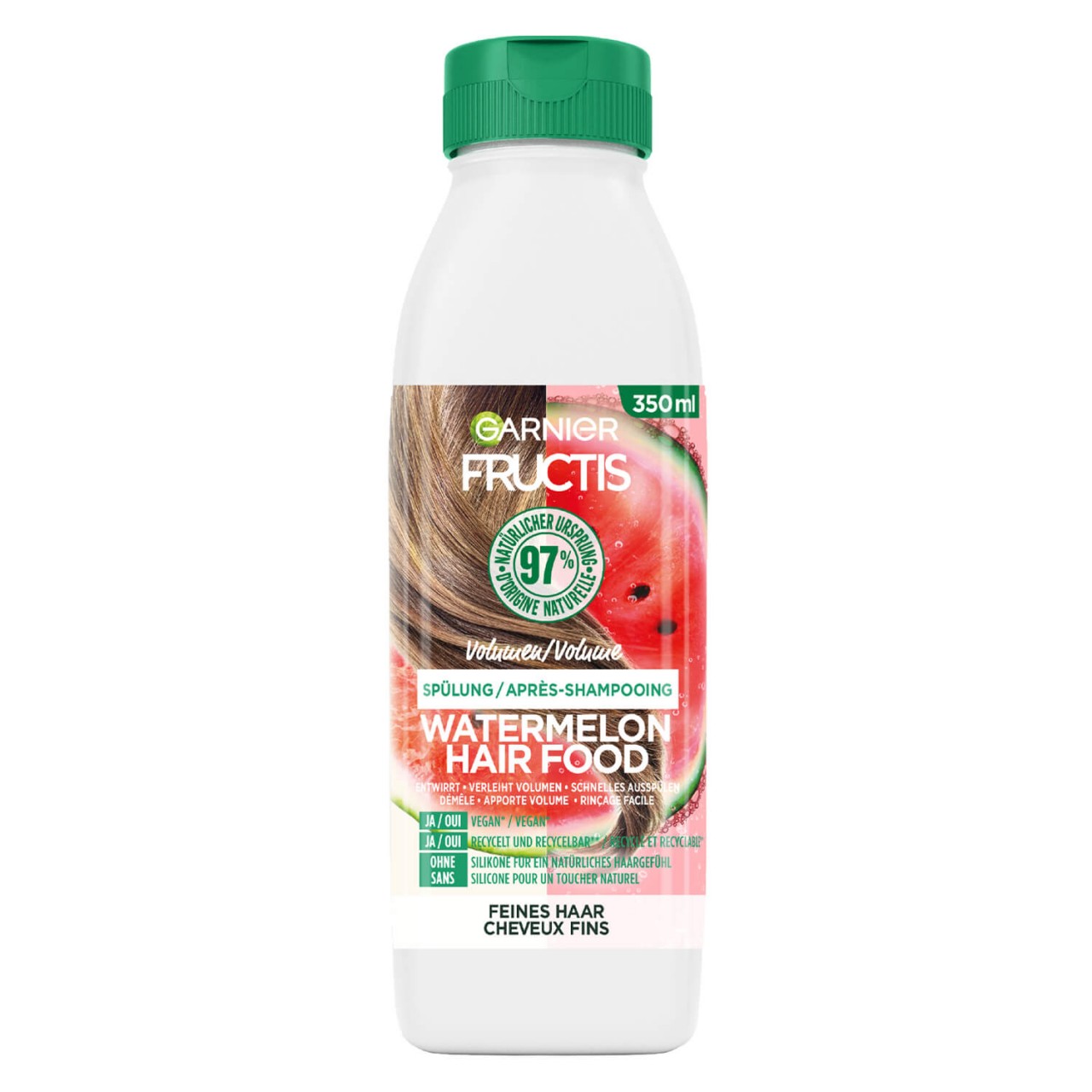 Fructis - Hair Food Watermelon Volumen Spülung von GARNIER