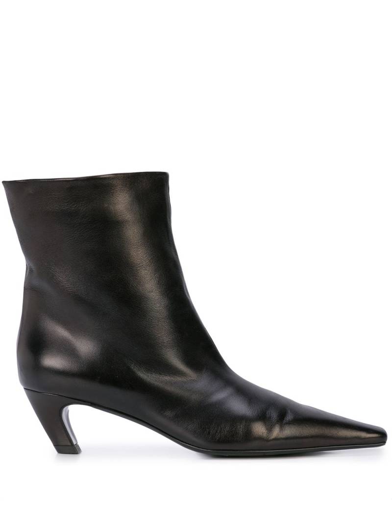 KHAITE The Arizona 50mm leather ankle boots - Black von KHAITE