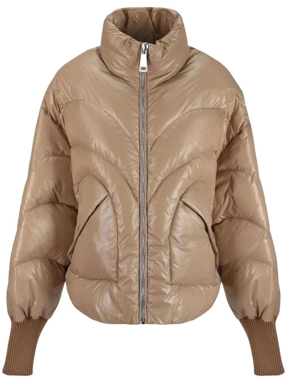 Khrisjoy Corazon Shiny puffer jacket - Neutrals von Khrisjoy