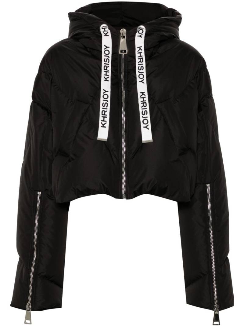 Khrisjoy Iconic cropped puffer jacket - Black von Khrisjoy