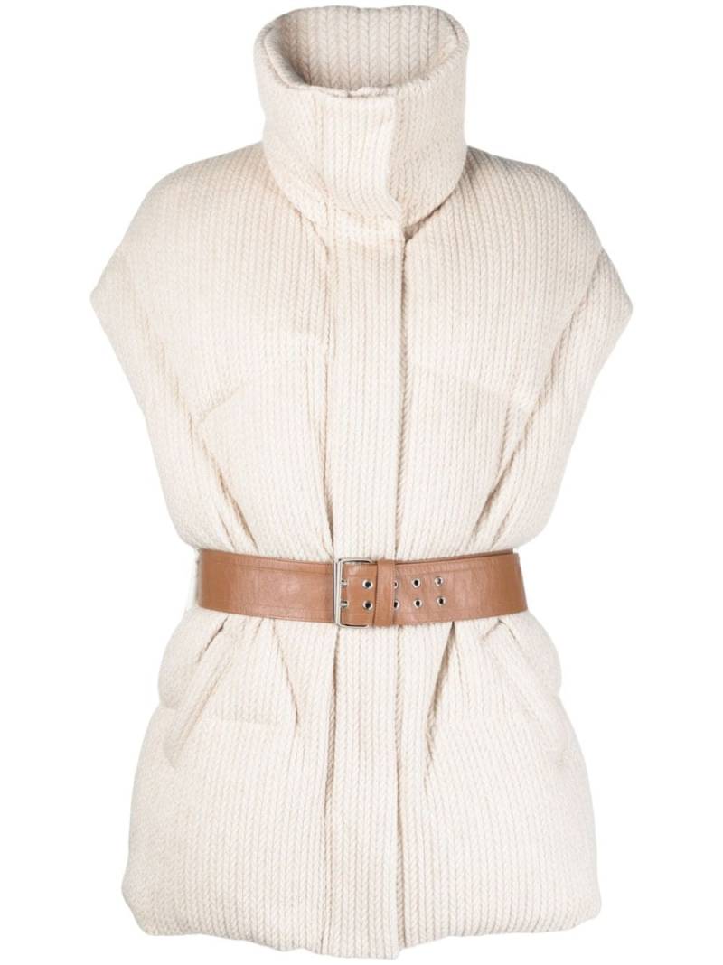 Khrisjoy New Iconic knitted gilet - Neutrals von Khrisjoy