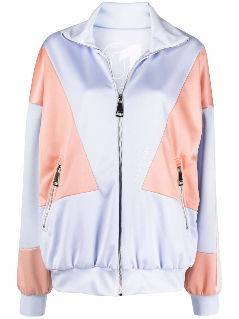 Khrisjoy colour-block track jacket - Purple von Khrisjoy