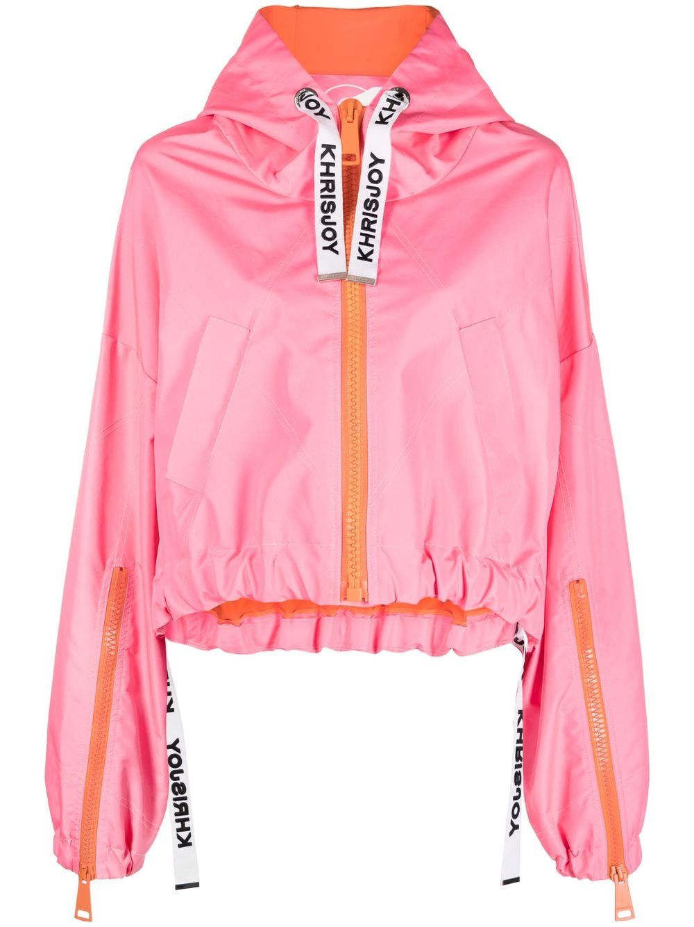 Khrisjoy cropped logo windbreaker - Pink von Khrisjoy