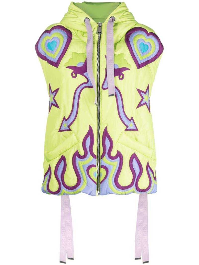 Khrisjoy graphic-print gilet - Green von Khrisjoy