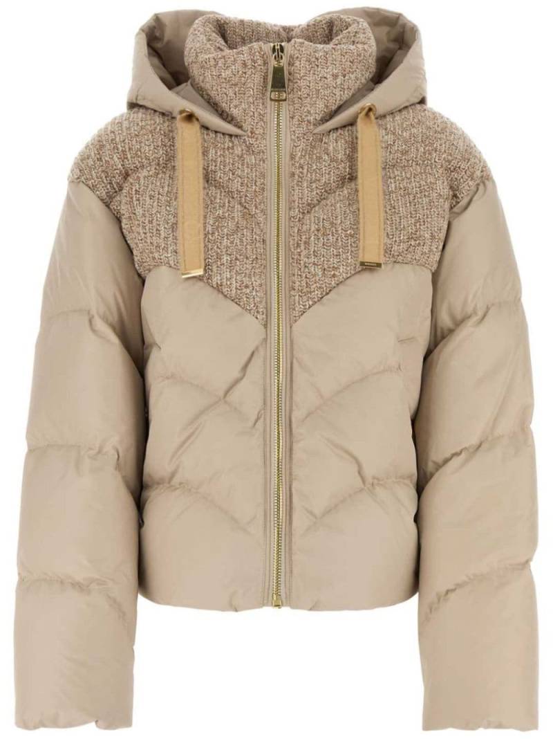 Khrisjoy hooded down jacket - Neutrals von Khrisjoy