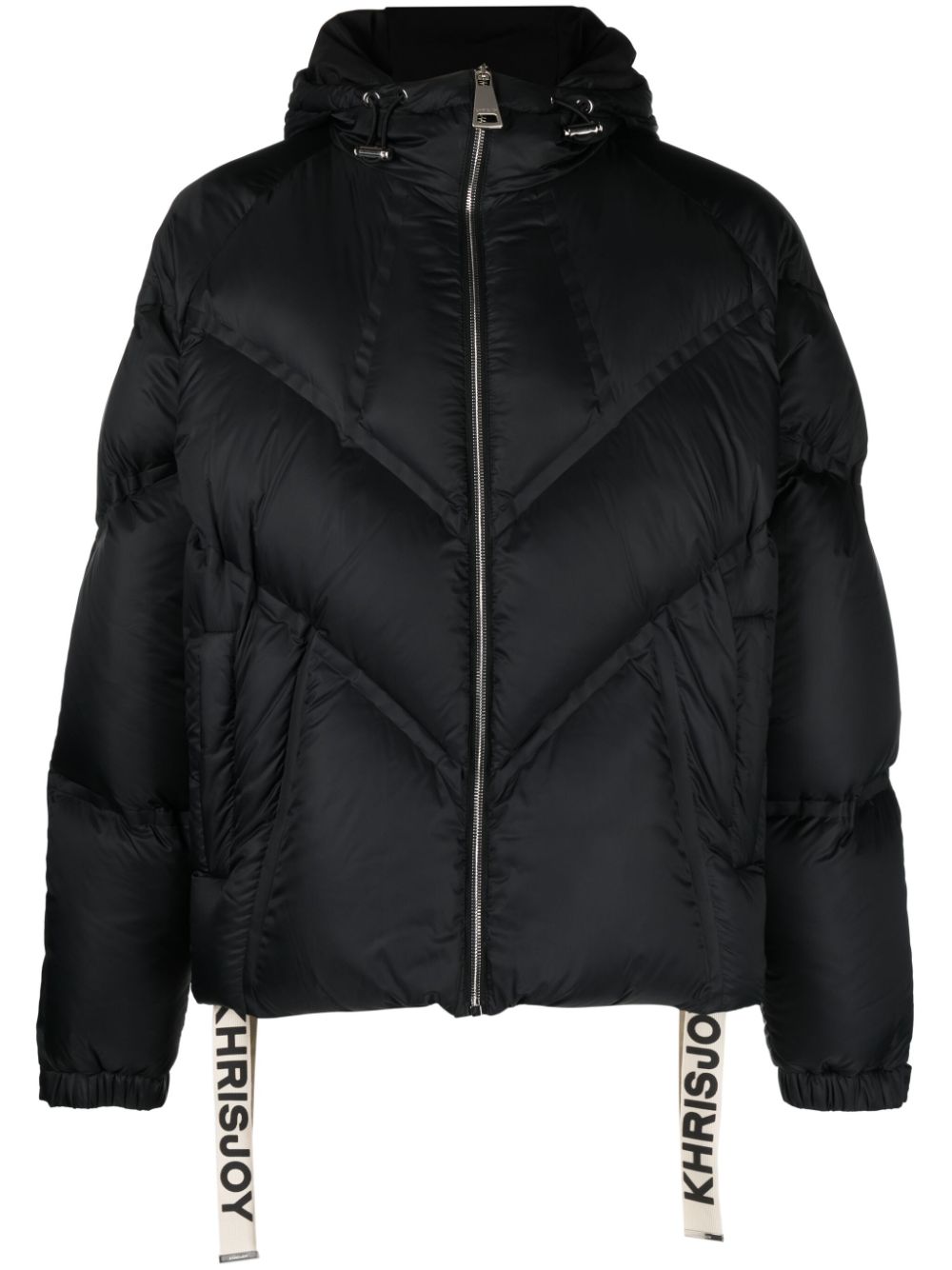 Khrisjoy hooded padded jacket - Black von Khrisjoy