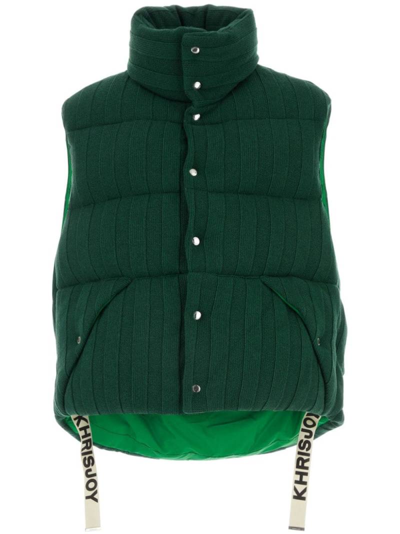 Khrisjoy padded gilet - Green von Khrisjoy