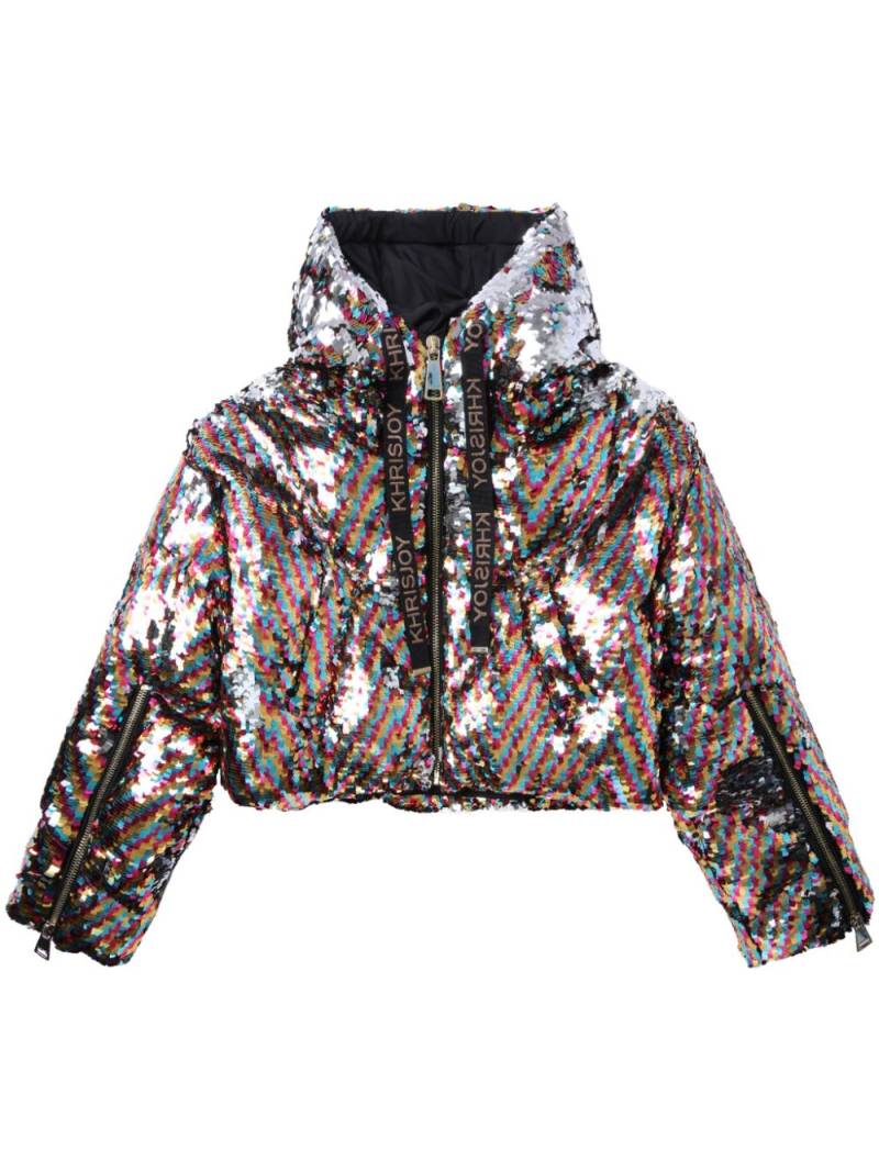 Khrisjoy paillette embellishment jacket - Silver von Khrisjoy