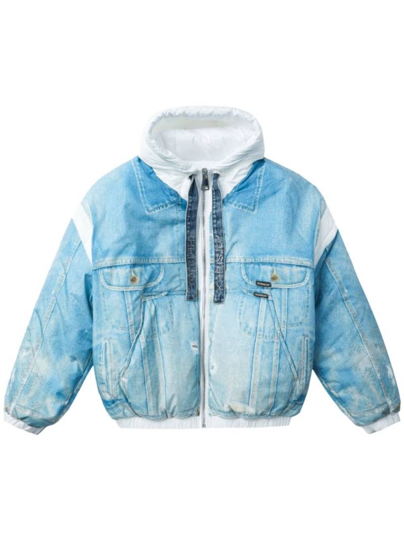 Khrisjoy panelled denim jacket - Blue von Khrisjoy