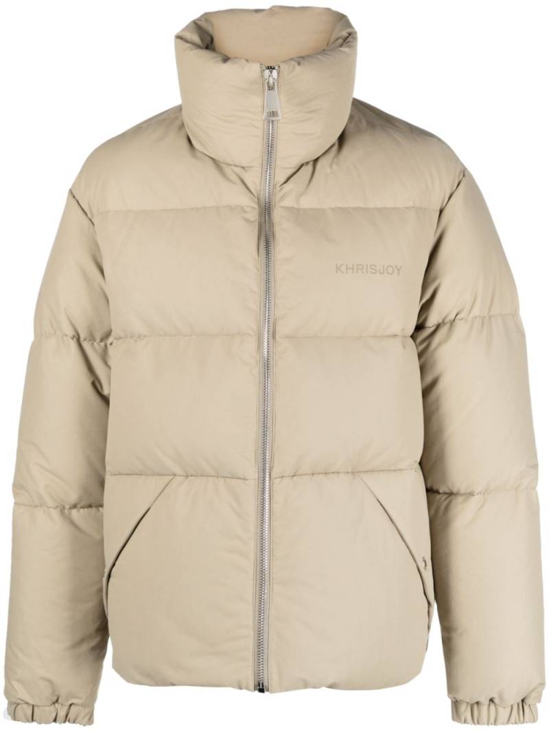 Khrisjoy stitch-detail puffer jacket - Neutrals von Khrisjoy