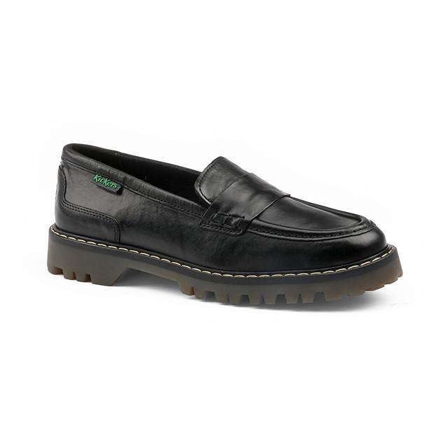 Kickers - Deck Loafer-39, für Damen, Schwarz, Größe 39 von Kickers