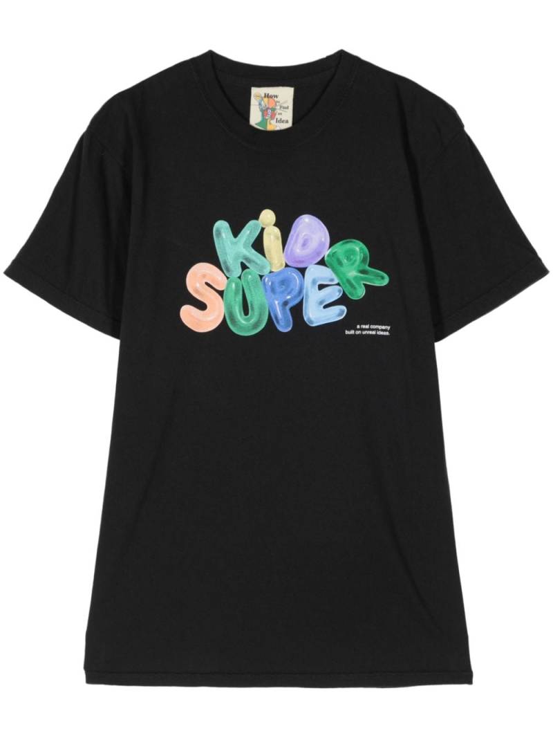 KidSuper Bubble logo-print T-shirt - Black von KidSuper