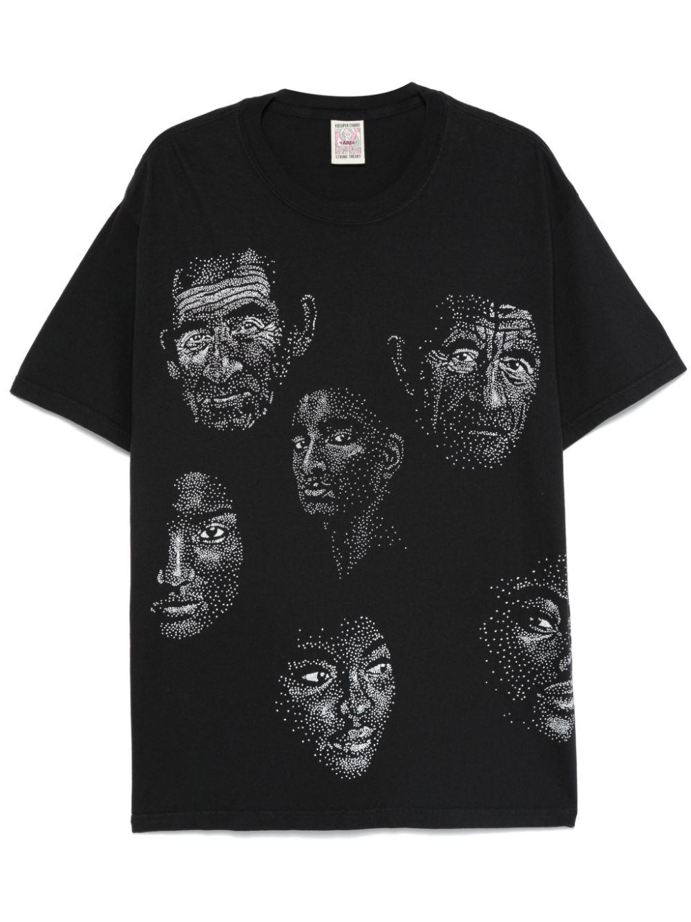 KidSuper Dotted Face T-shirt - Black von KidSuper