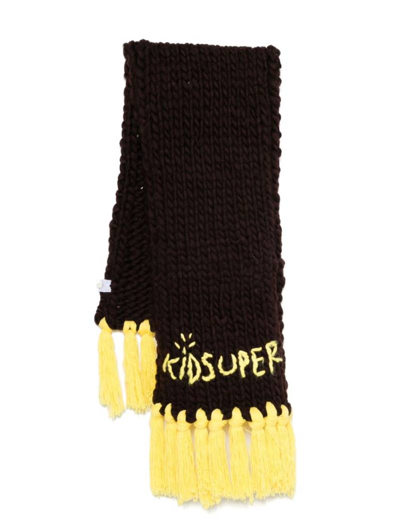 KidSuper chunky-knit scarf - Brown von KidSuper