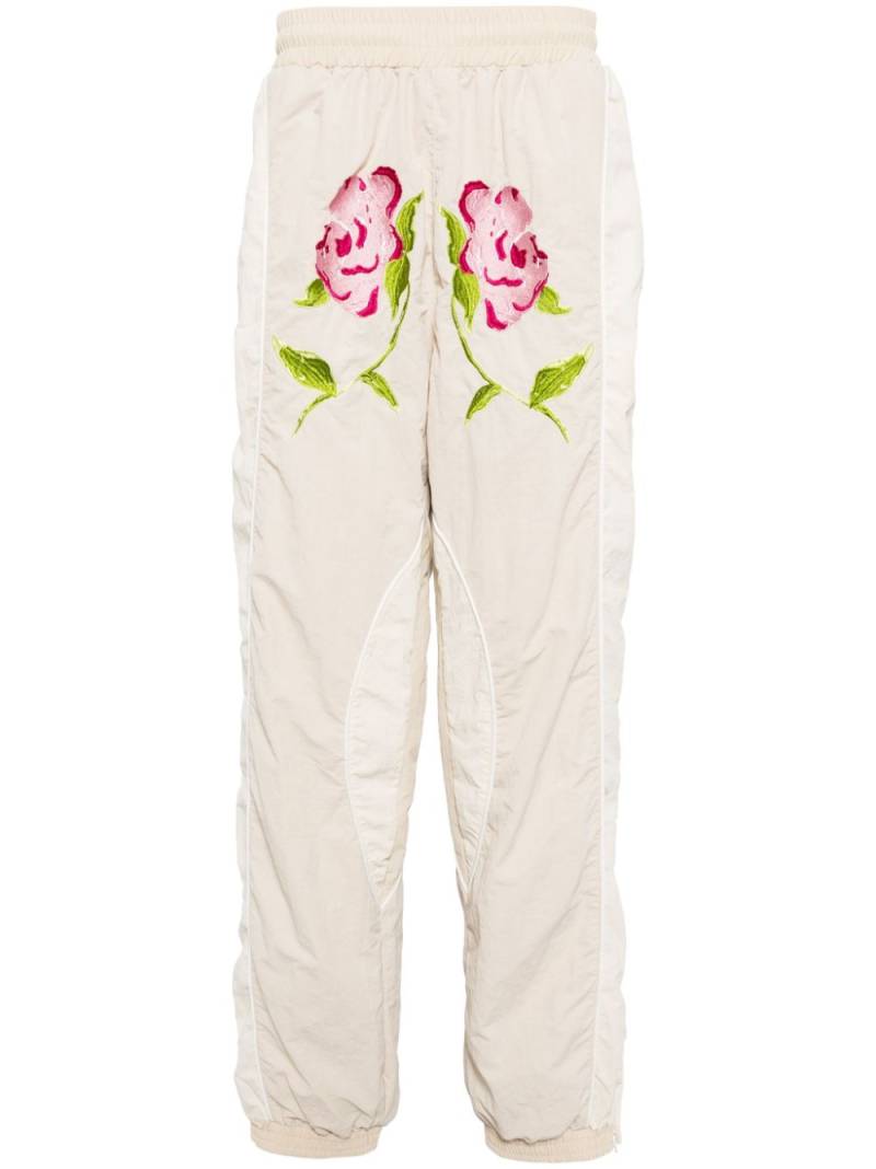 KidSuper embroidered-motif track pants - Neutrals von KidSuper