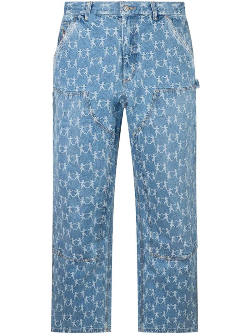 KidSuper jacquard jeans - Blue von KidSuper