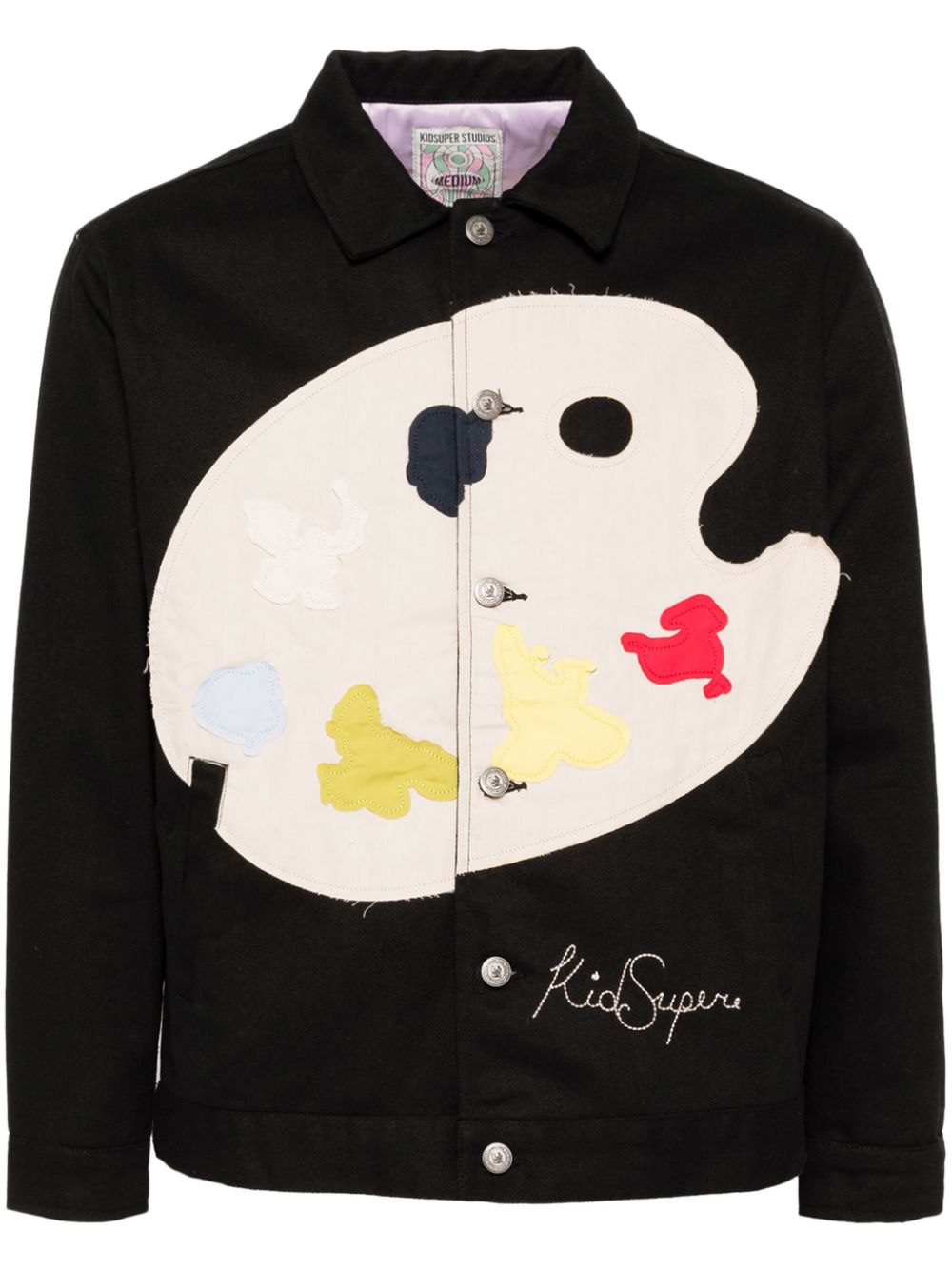 KidSuper paint palette twill jacket - Black von KidSuper