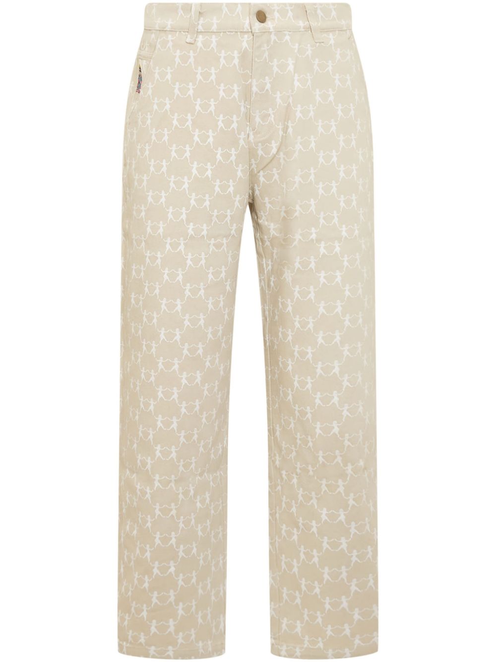 KidSuper printed trousers - Neutrals von KidSuper