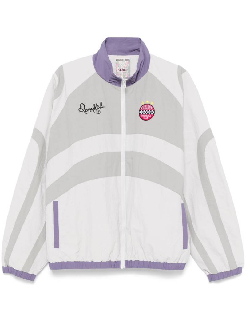 KidSuper x Ronaldinho coloublock jacket - Grey von KidSuper