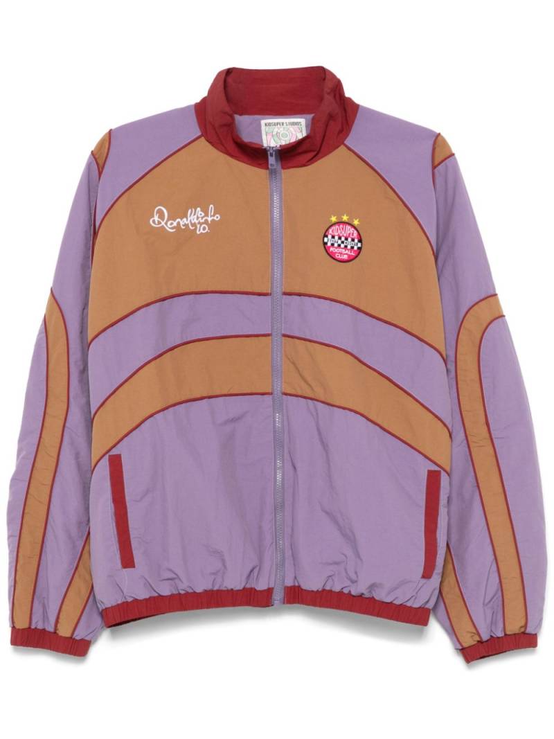 KidSuper x Ronaldinho coloublock jacket - Purple von KidSuper